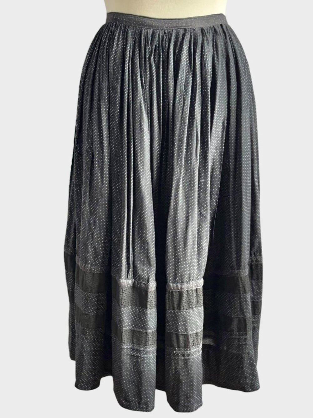 Vintage Hungarian Handmade Full Folk Dance Skirt